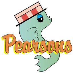 Pearson's Fish and Chips logo.